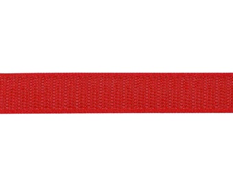 Hook and loop tape to sew on red 1 m