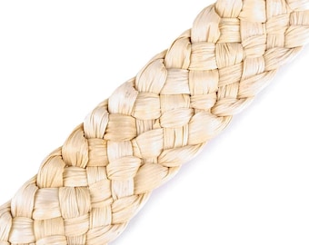 Gurtband Strohband 3 - 3,5 cm breit Maisstroh natur ab 1m