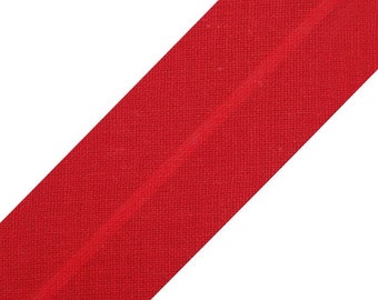 bias binding cotton red