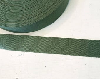 Webbing cotton 3 cm olive khaki