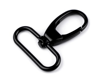 Karabiner 40mm schwarz lackiert