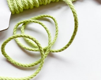 cord cotton 5mm lime green
