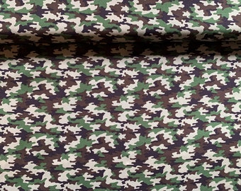 Nooteboom Baumwolle Camouflage klein grün braun