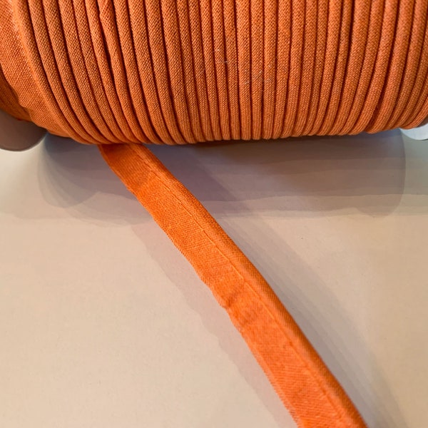 Paspelband Baumwolle Uni orange ab 1m