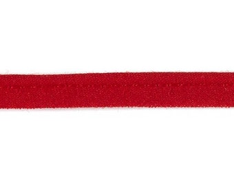 Piping ribbon cotton Uni red