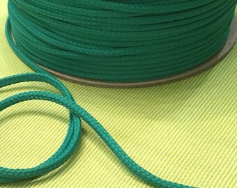 Cord 4 mm bottle green green from 1 m