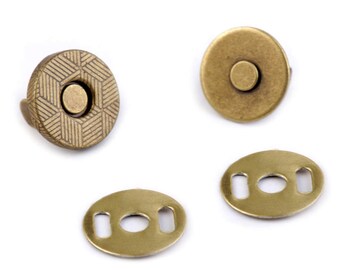 Small magnetic clasp 10 mm bronze