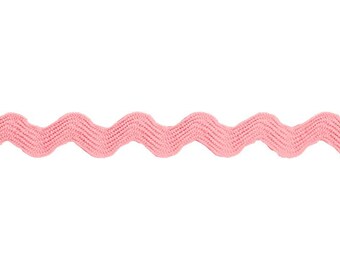 Ric rac braid 7 mm pink from 1 m
