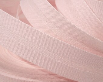 bias binding cotton light pink