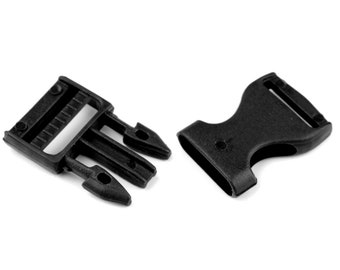 Buckle plastic 20 mm black