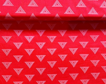 Art Gallery coton Prisma Elements triangles rouge