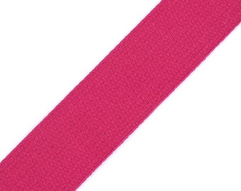 Gurtband Baumwolle 3cm pink ab 1m