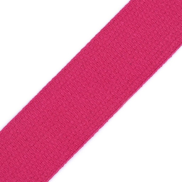 Webbing cotton 3 cm pink from 1 m