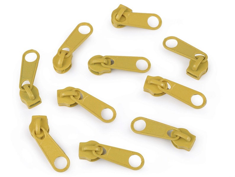 Endless Zipper Mustard Yellow 5 Mm From 0.5 M Etsy