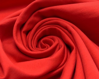 Jersey cotton OekoTex Uni red