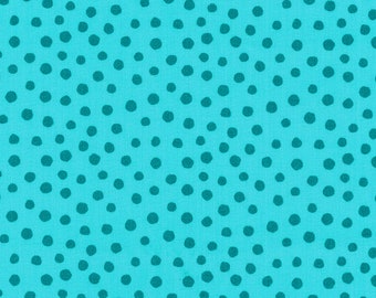 Westfalenstoffe Junge Linie cotton fabric dots turquoise
