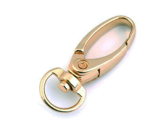 2 moschettoni piccoli 13x 36 mm color oro rosa -  Italia