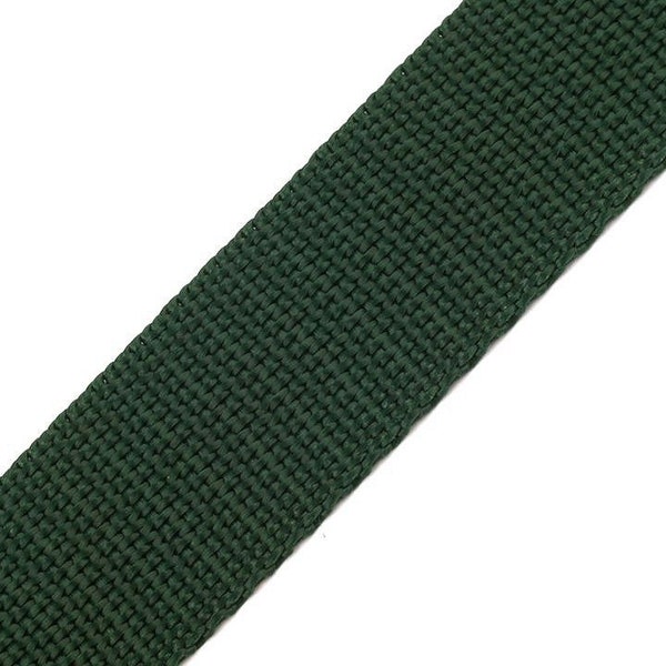 Gurtband 2cm dunkel grün moosgrün ab 1m