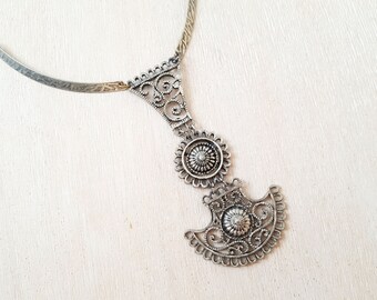 Vintage Fashion Necklace Boho Charm Metal Necklace Pendant Antique Jewelry