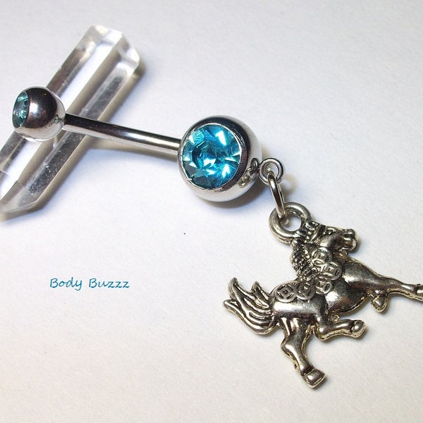 Horse Belly Ring Etsy