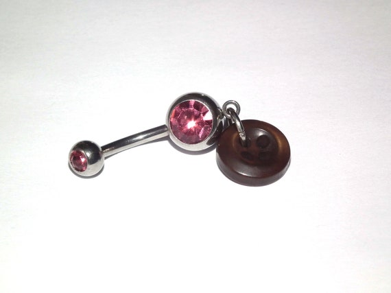 Women's Piercing Belly Button Ring Trend Goth Long Pendant Fashion