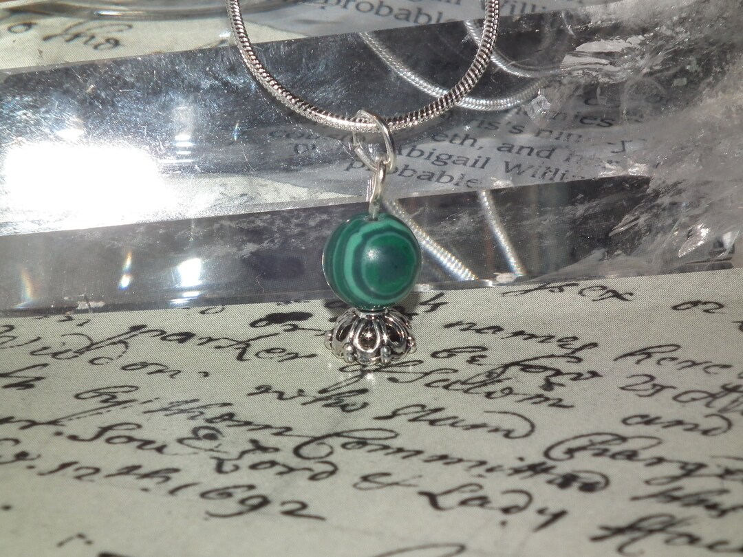 Mini Crystal Ball Necklace. Crystal Ball Bead Pendant With Etsy Canada