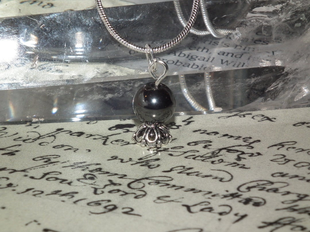 Mini Crystal Ball Necklace. Crystal Ball Bead Pendant With Etsy