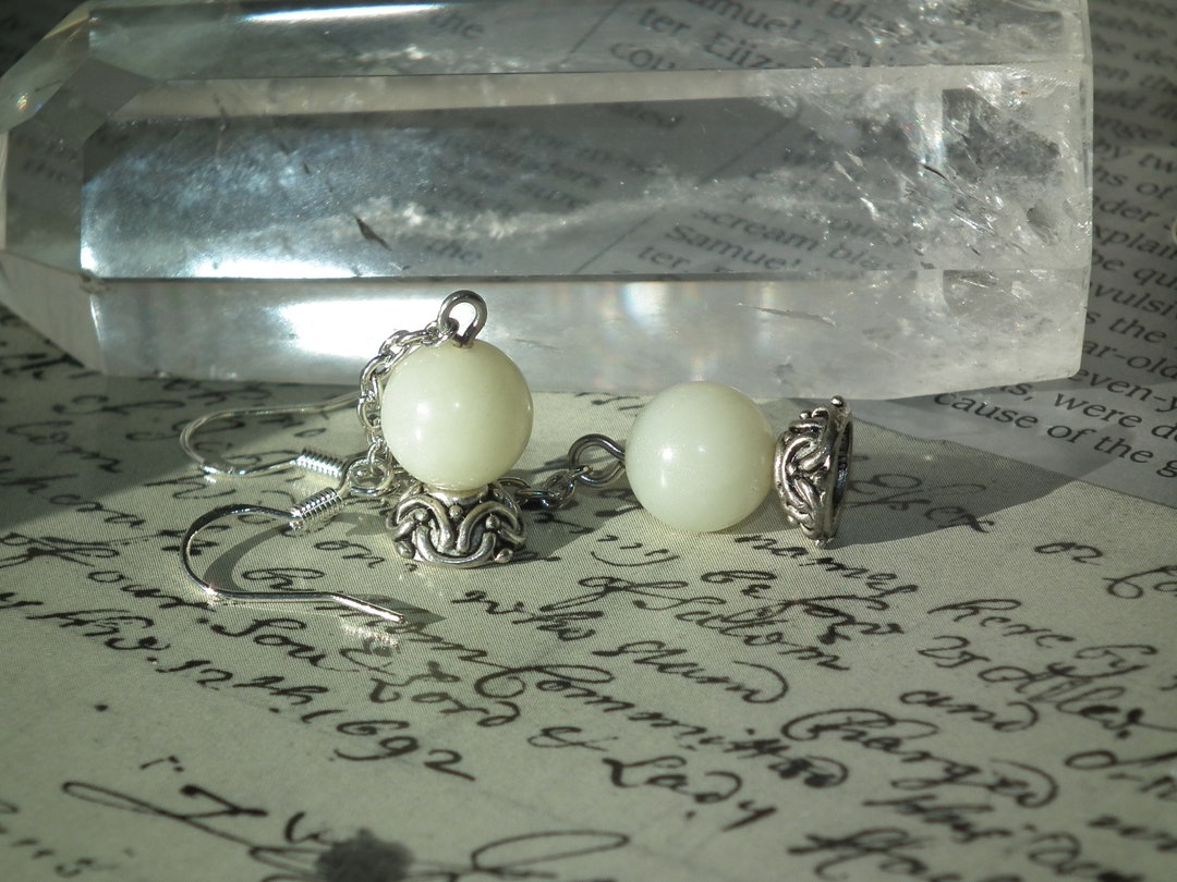 Crystal Ball Necklace Magical Yellow Jade Crystal Ball Bead Etsy Canada