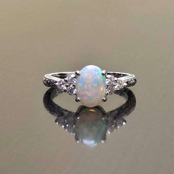 Opal Ring Vintage - Etsy