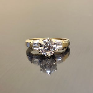 18K Yellow Gold Diamond Engagement Ring - 18K Gold Diamond Wedding Ring - Diamond 18K Gold Ring - 18K Diamond Ring - Modern Diamond Ring