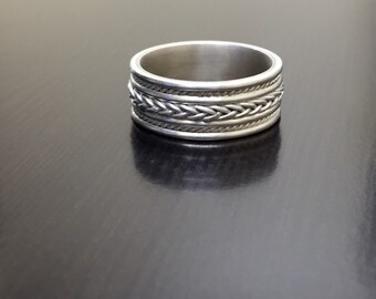 Men's Wedding Band - Men's Engagement Band - Men's Ring - Men's Band - Silver Ring - Silver Band - Men's Silver Ring - Men's Silver Band
