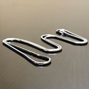 Sterling Silver Snake Chain - Snake Silver Necklace - Snake Silver Chain - Handmade Silver Snake Necklace - Snake Chain Silver - Snake Chain