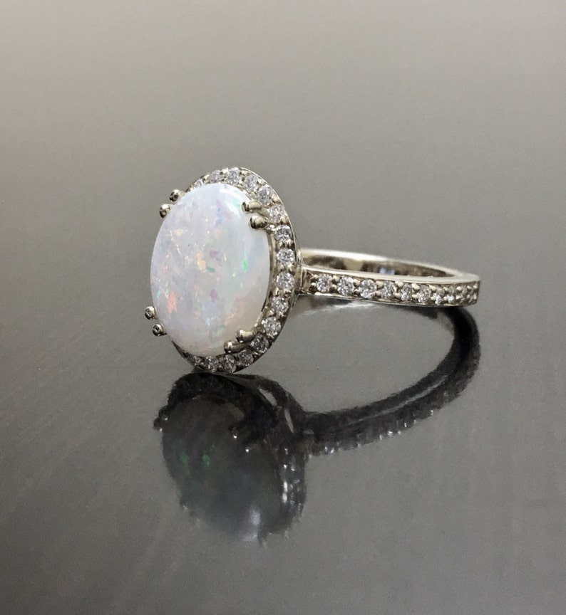 Halo Verlobungsring Weißgold 18K Rubin Und Diamanten - Zeitlos El