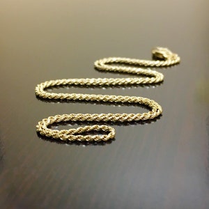 14K Yellow Gold Rope Chain - 14K Gold Rope Chain Necklace - 14K Gold Necklace - Gold Rope Necklace - 14K Necklace - Yellow Gold Necklace