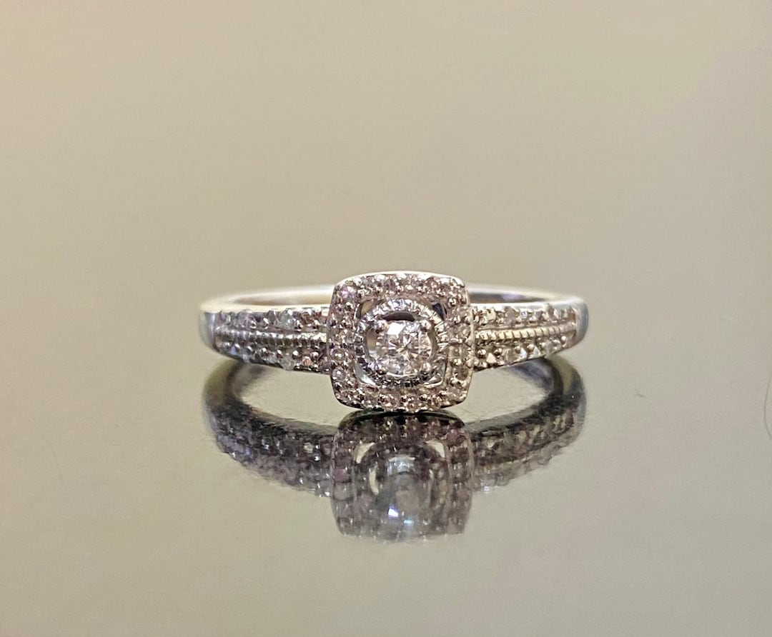 Diamond Engagement Rings 14k White Gold Simply Vera Wang Rings