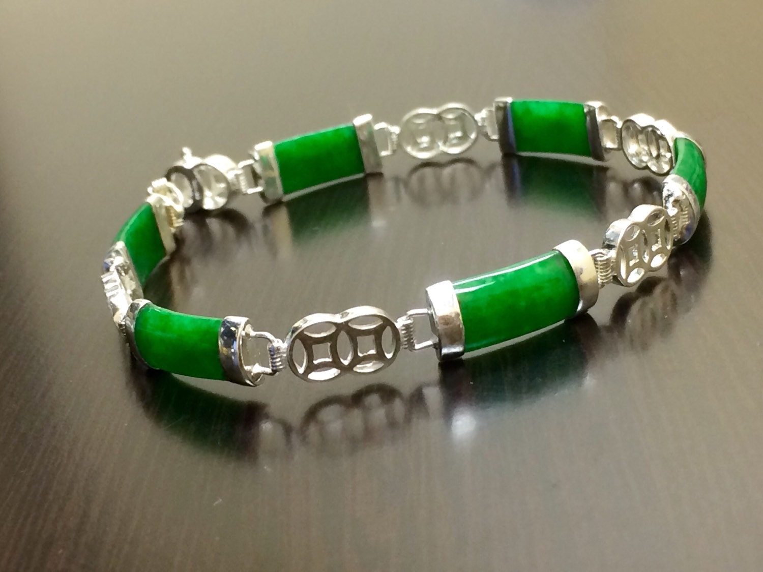 アクセサリー Green jade bracelet Amazon.com: 24K Gold Beaded Bracelet Green Jade Stretch