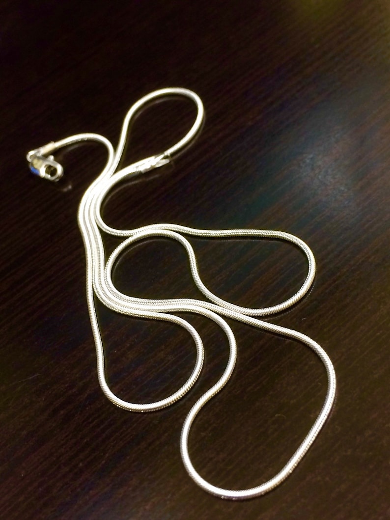 14K White Gold Snake Chain 14K Gold Snake Necklace 14K Etsy