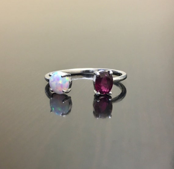 Opal and online ruby engagement rings