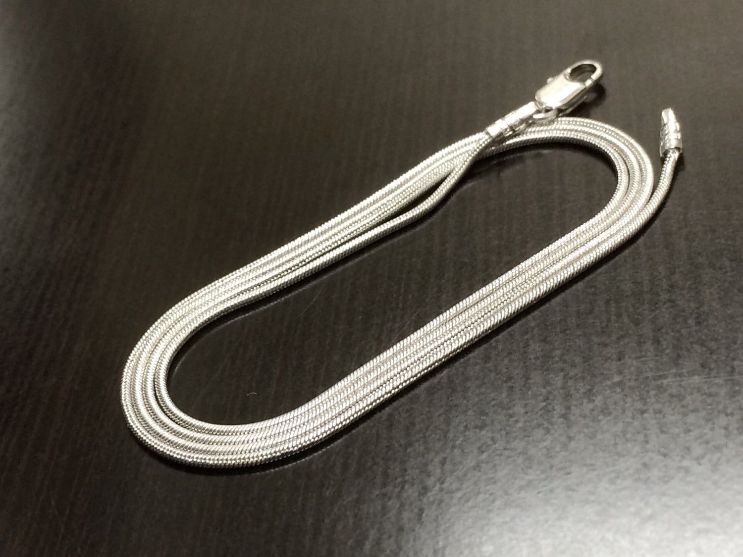 14K White Gold Snake Chain - Necklaces