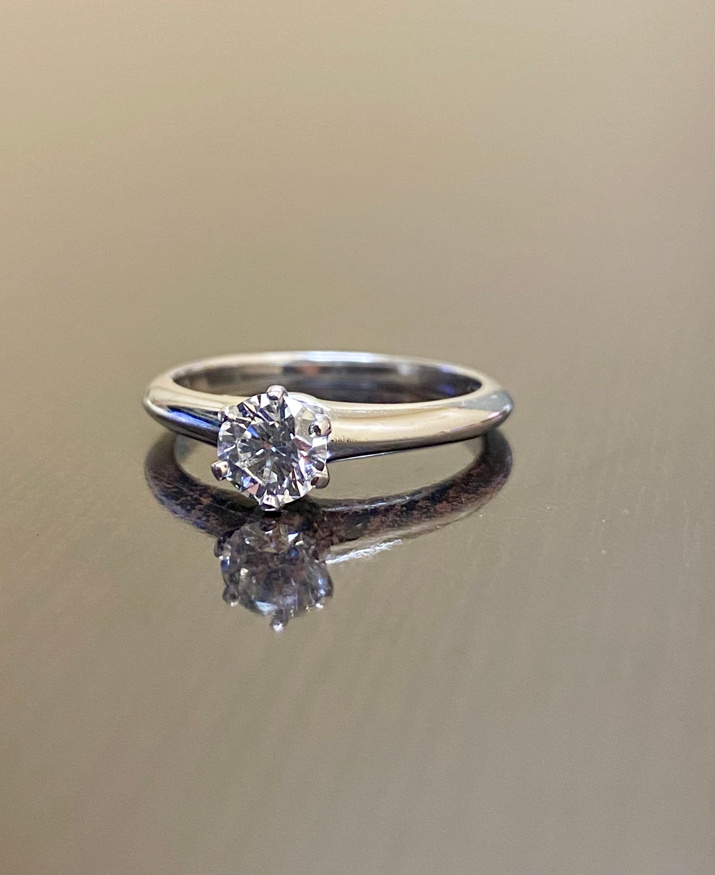 Anillo de compromiso tiffany setting en platino precio hotsell