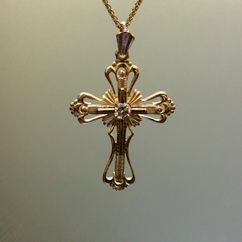 Vintage rare 90’s cross necklace