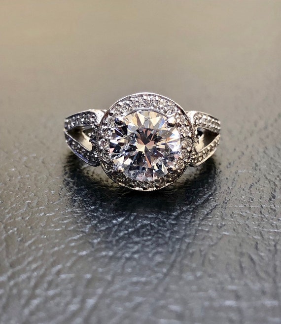 Vintage Oval-Cut Diamond Halo & Crisscross Engagement Ring | Gold Mine  Jewelers | Jackson, CA