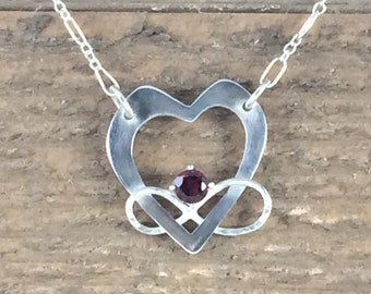 Infinitey Heart pendant - by Kiss a Cow