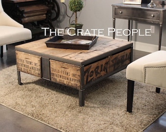 Coffee Table The 36 Square Farmhouse Cocktail Table - Reclaimed Wood - Custom Made Furniture