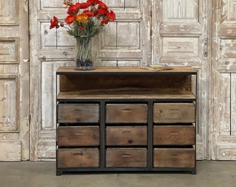 TV Media Console - The Commandant– Vintage Wood Crates & Reclaimed Wood