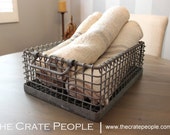 Industrial Factory Wire Basket - Vintage European basket - Great for storage & decor!