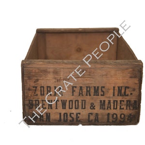 Wood Crates Zoria Farms Crate Vintage Boxes for Sale image 2