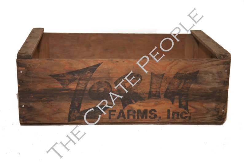 Vintage Wood Crates Zoria Farms Crate Rustic Crates Etsy
