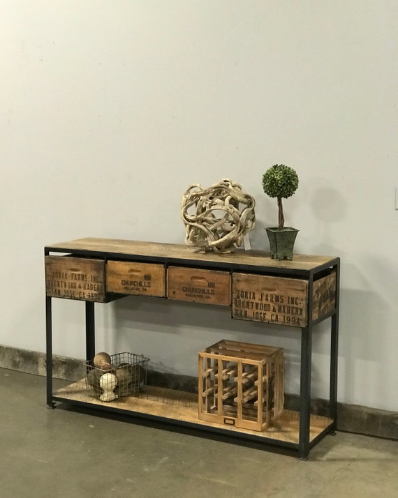 Entry Table Or Console 100 Yr Old Barn Wood And Console Table 100 Yr Old Barn Wood, White Apothecary Console Table Canada