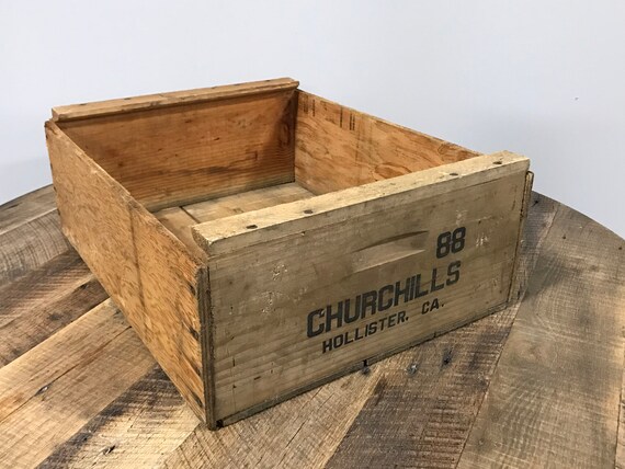 Wood Crates Vintage Cherry Field Boxes Etsy